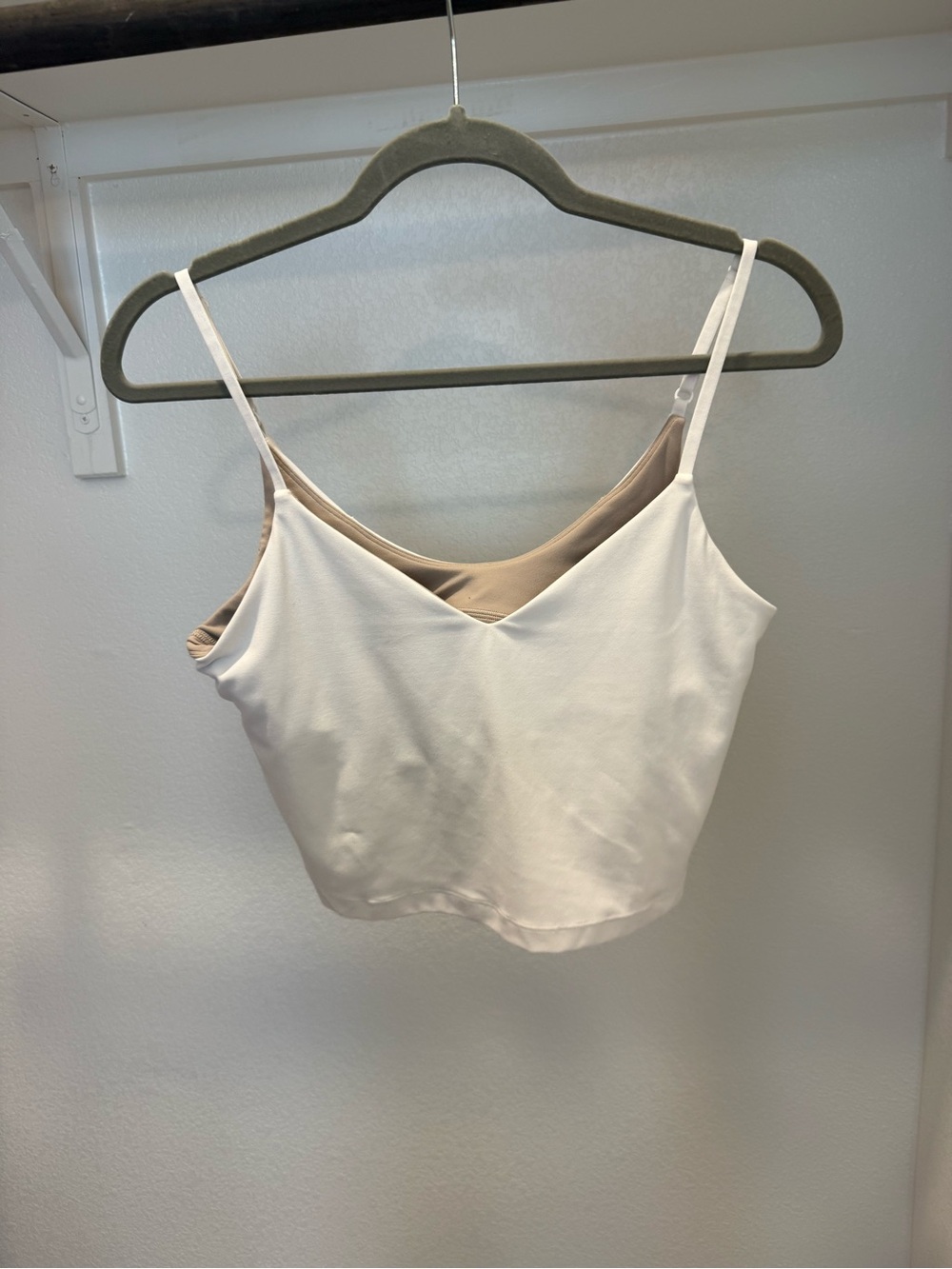 lululemon Align White Cropped Cami Tank - Picture 3 of 4